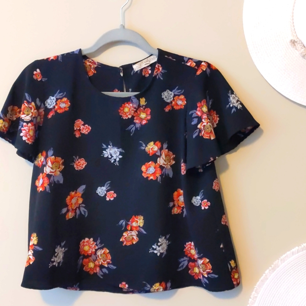 Floral Print Crop-Top